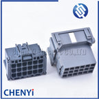 Grey 18 Pin male female Connector Automotive  Plug Unsealed Electric Harness Socket 8-968974-1 1-967629-1 With Terminals