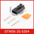 DTM04-2P-E004 automotive connector, Dechi plug-in, DTM06-2S-E004 waterproof plug for heavy truck wiring harness