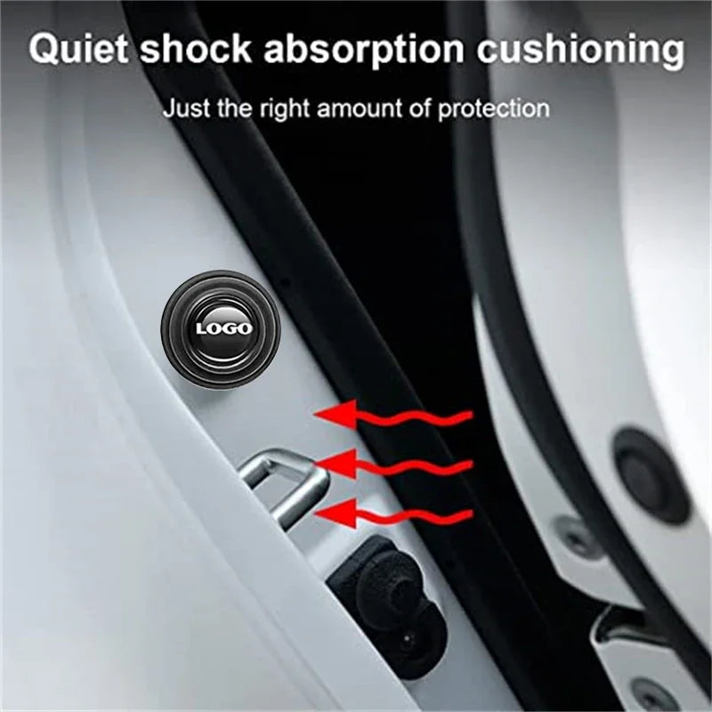 Customized 10 Pieces Car Silicone Shock Pad Shock Absorption Buffer Gasket Sound Insulation Pad Mount Protective Door Mute Anti