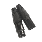 4/10/20PCS Gold-Plated 3-Pin XLR Male to Female Adapter, Balanced Audio Mic Connector for Microphone, Mixer, Speaker, Studio