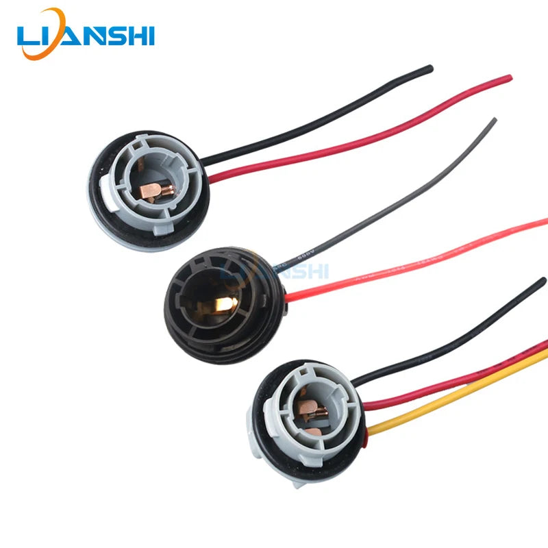 Automotive LED socket wire connector BA15S/1156/1157 bulb turn signal light socket wire harness
