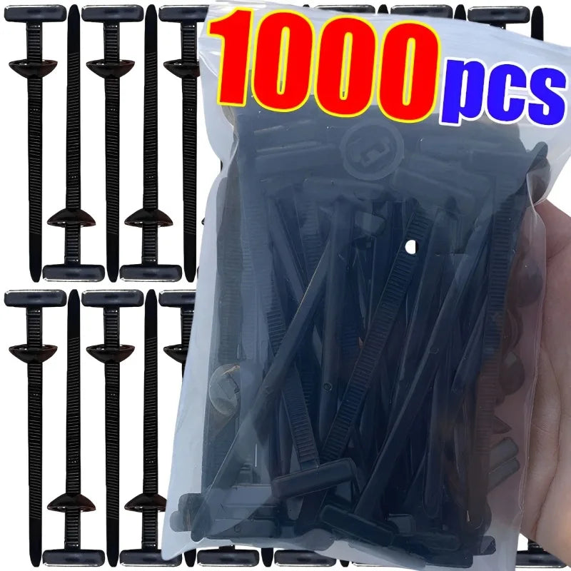Nylon Cable Tie Buckle Auto Fastener Screw Self-Locking Zip Ties Car Trunk Engine Guard Panel Wire Management Strap Fixed Tools
