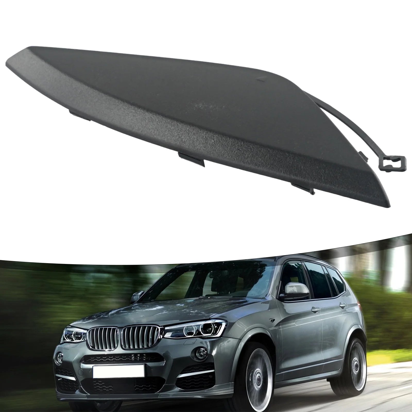 Front Bumper Tow Hook Cover Cap Primed For BMW F25 X3 2015-2017 51117338474 Car Rear Bumper Towing Eye Cover
