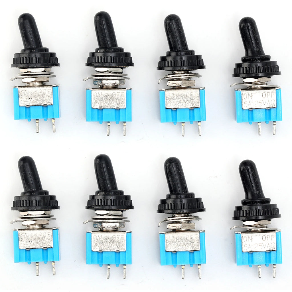 For Motorcycles Boat Supplies Accessory MT-S101 2 Pin 2 Position Mini Toggle Button Switch Blue Micro Toggle Switch Tool 1-10PCS
