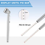 1Pcs Portable Car Tire Air Pressure Gauge 10-120 Psi Auto Truck Motorcycle Bike Tester Pen Shape Emergency Use Auto Accessories