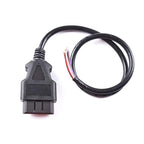 Automobile 16-pin truck OBD2 detection and diagnosis interface connection wire obd male head conversion plug open wire