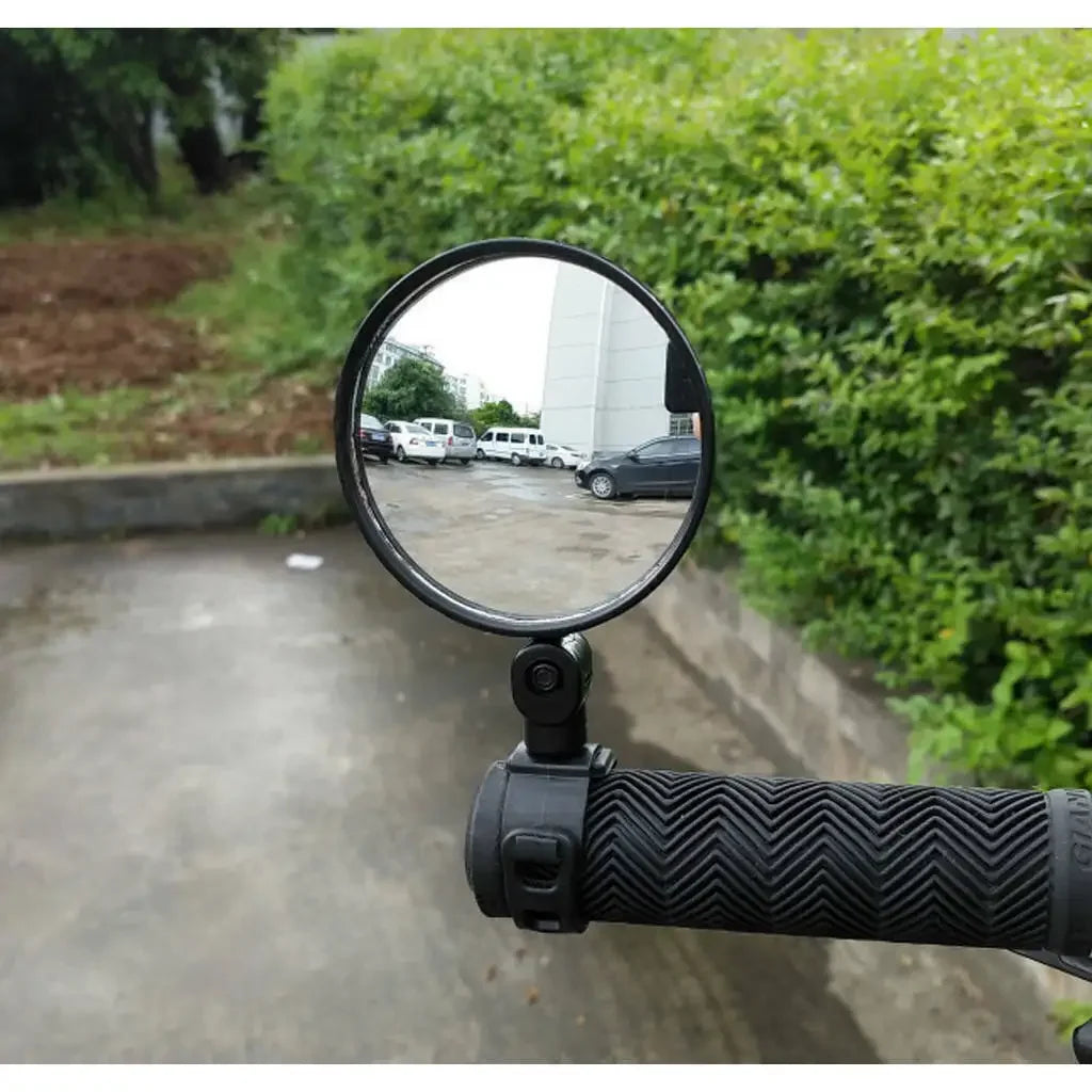 2pcs Adjustable Rotate Bicycle Auxiliary Rearview Mirror Handlebar Mount Wide-Angle Convex Cycling Rear View Mirrors Accessories