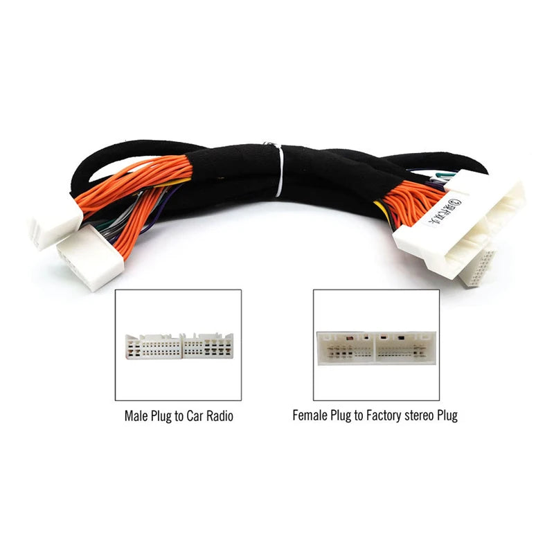 The No. 3 connection wiring harness for automotive DSP power amplifiers is specially designed for Hyundai Kia Sonata Elantra