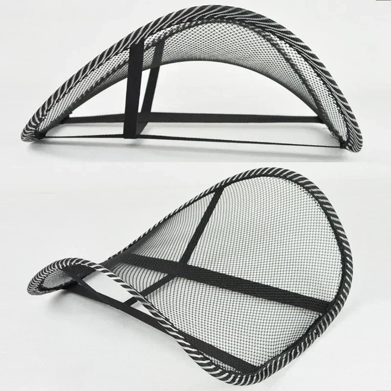 Car Seat Office Chair Massage Back Lumbar Support Mesh Ventilate Cushion Pad Black Mesh Back Lumbar Cushion for Car Driver Amagi