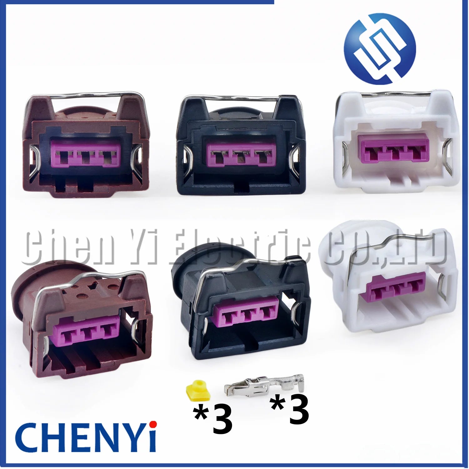 3 Pin Auto Fuel Injector connector ECU Sensor PSA  Knock Sensor Speed Sensor Plug 144474-2 144474-3 144474-4 144474-5 443906233