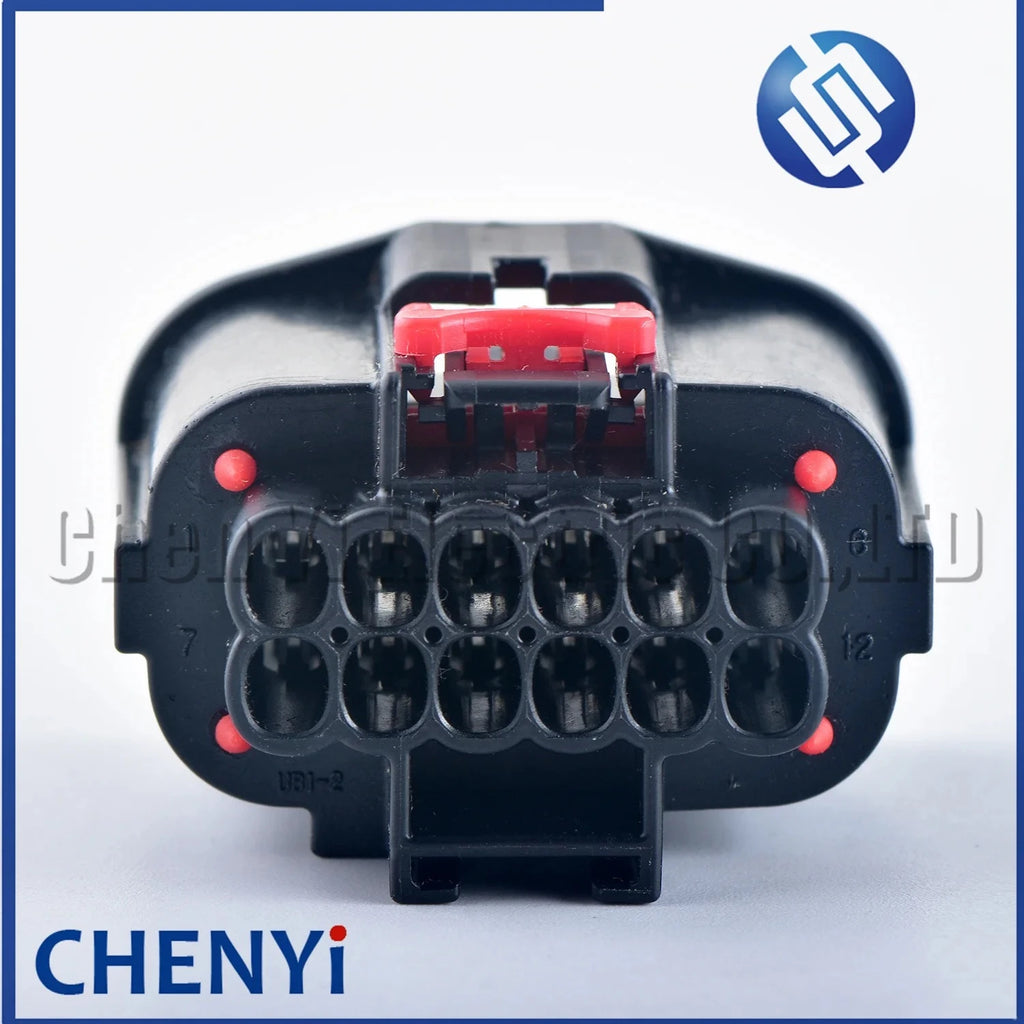 12 Pin waterproof connector Car headlight plug Front bumper radar plug 7283-2432-30 For Chrysler Ford Range Rover Discovery