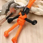 Handmade Building Block Keychain Biker Helmet Pendant Bag Rope Braided Paracord Backpack Doll Hanging Buddy Pendan Amagi