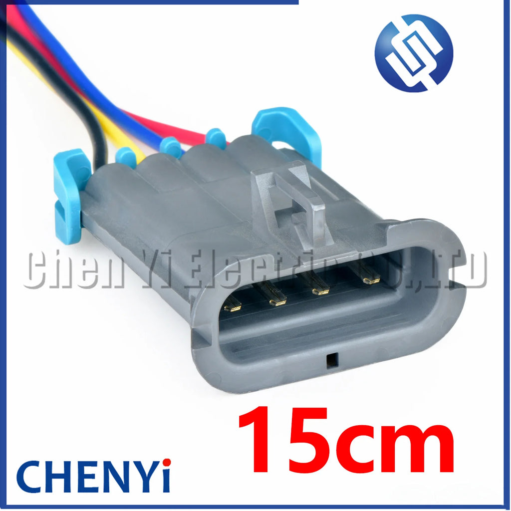 4 Pin Automobile connector Metri-Pack 280 Series Blower Motor Resistor Plug 12129600 12129565 15306069 For GM Buick Regal