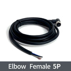 2m M12 Waterproof Sensor Cable, Male & Female Connector, 4/5/8/12 Pin, Integrated Injection Molded for Industrial Automation