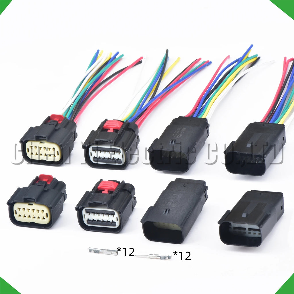 12 Pin Auto Headlight Plug Connector wiring harness plug 33472-1201 33472-1206 33482-12...
