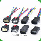 12 Pin Auto Headlight Plug Connector wiring harness plug 33472-1201 33472-1206 33482-12...