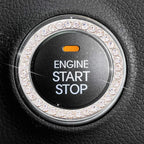 Universal Car Start Switch Button Decorative Diamond Rhinestone Ring Auto SUV Car Decorative Interior Accessories Amagi