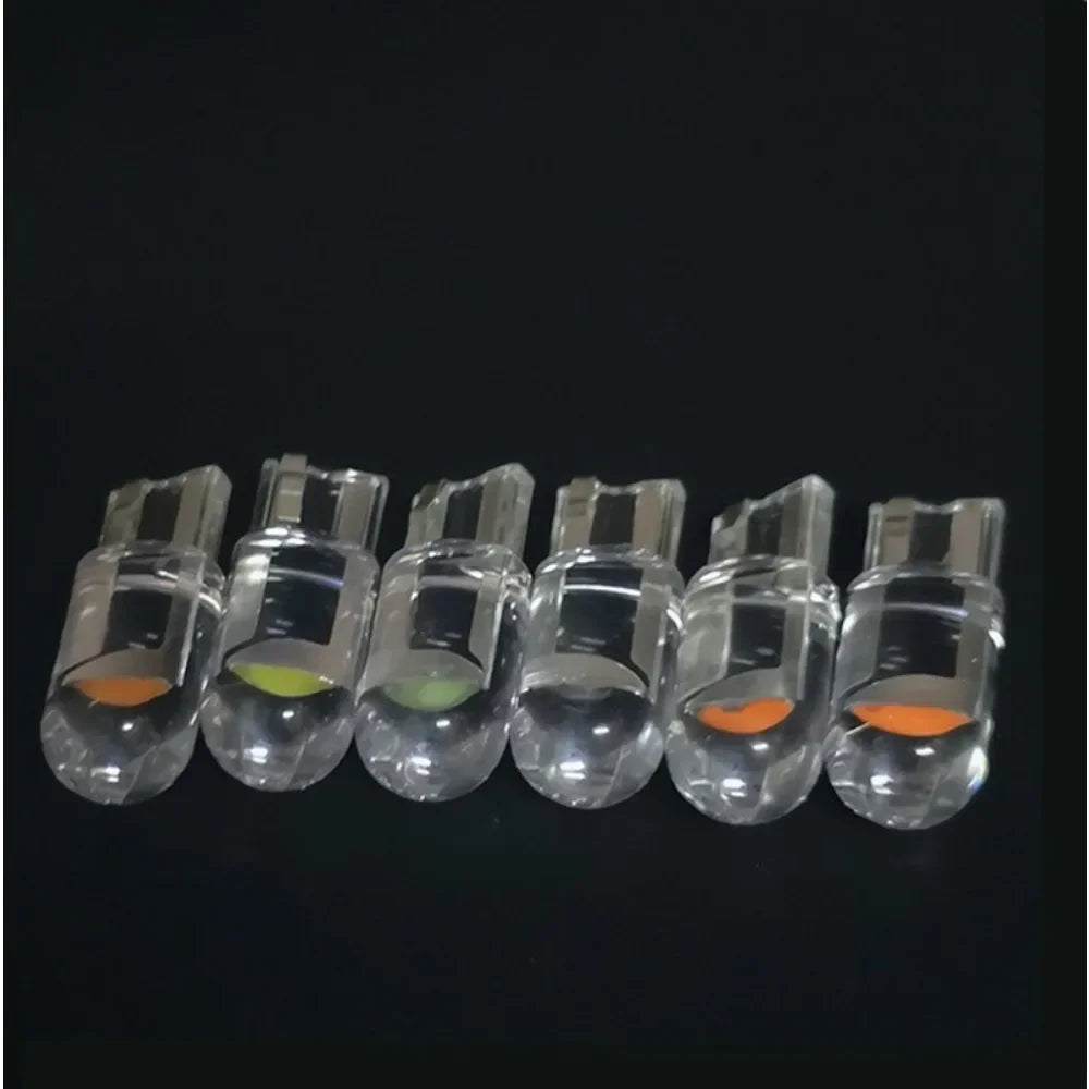 Car T10 LED Light Bulb 12V COB Glass Housing Waterproof Wedge Lamp Auto Interior Canopy Reading Light Bulb Auto Accessories