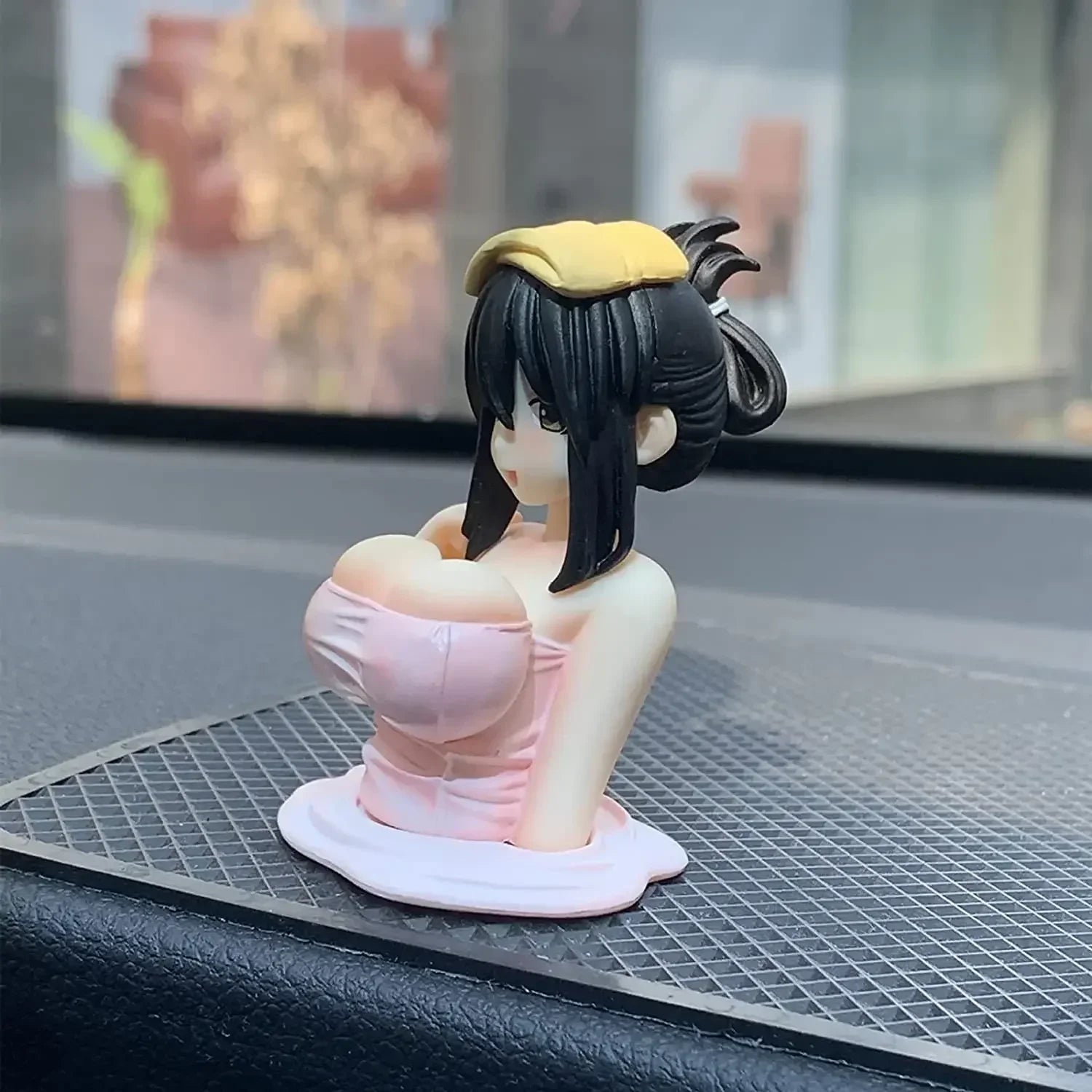 Interior Car Dashboard Decorations Widget Sexy Anime Chest Shaking Ornament for Girls Boys Home Decor Gifts Amagi
