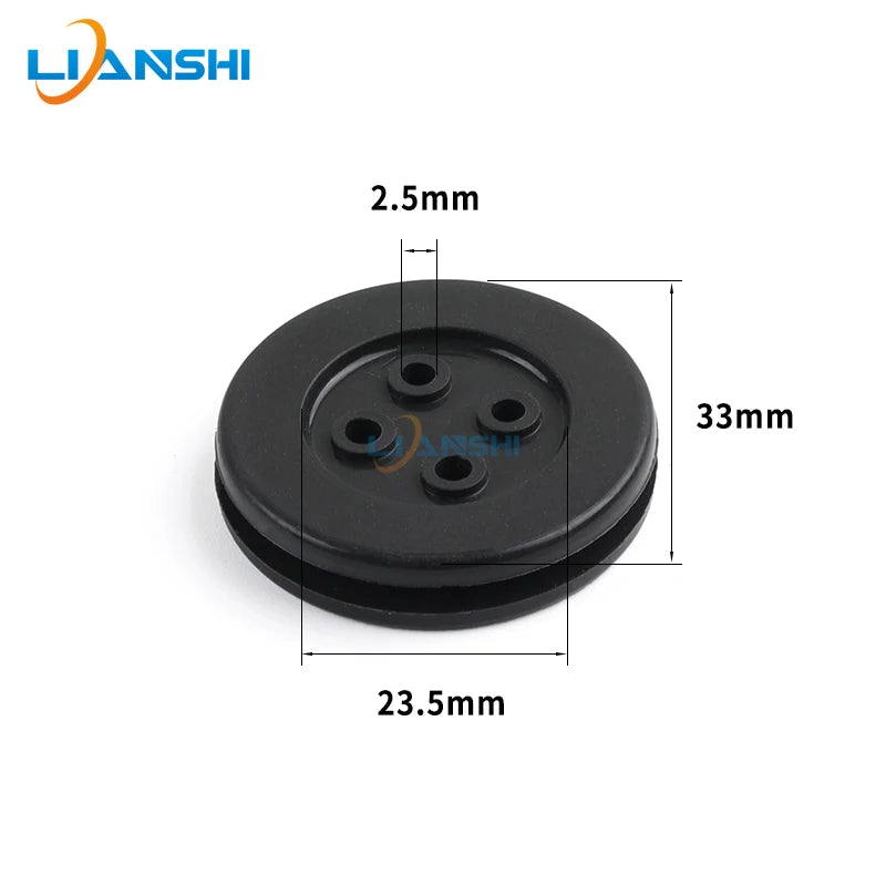 10pcs DOLC-HID Flat 4-hole waterproof ring O-ring Seal ring Automotive connector Waterproof plug Xenon lamp 4 coil