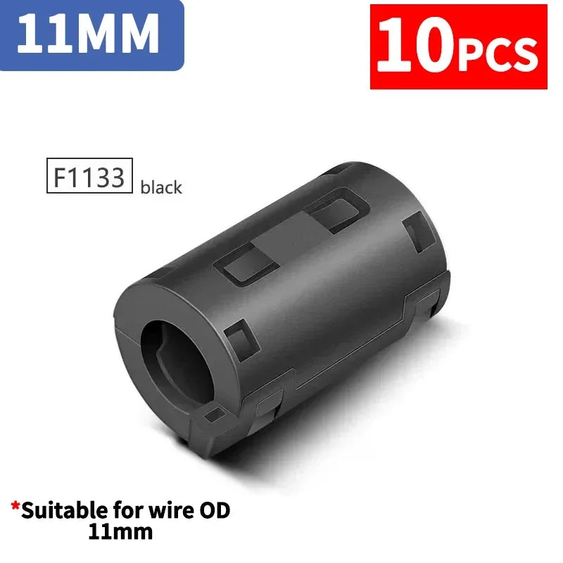 Anti-interference Snap Ferrite Filter For Cable Ferrite Core Choke Clip EMC Inner Diameter 3.5/5/7/9/11/13MM Degaussing Filter