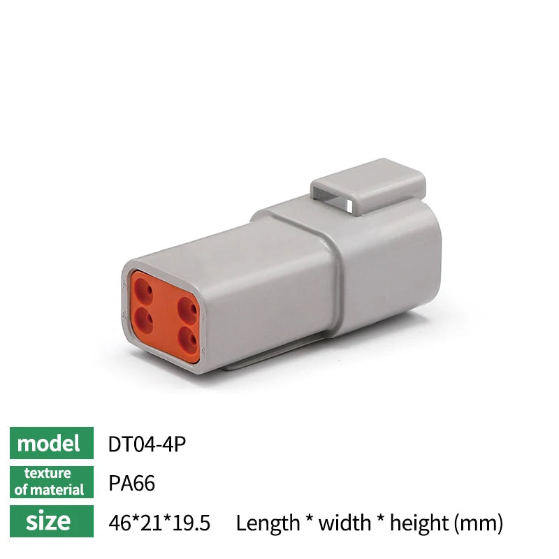 DT Series Deutsch Waterproof Connector Kit Repair Tool Portable Box Suit DT06-2/3/4/6/8/12S DT04-2/3/4/6/8/12P Terminal & Pliers