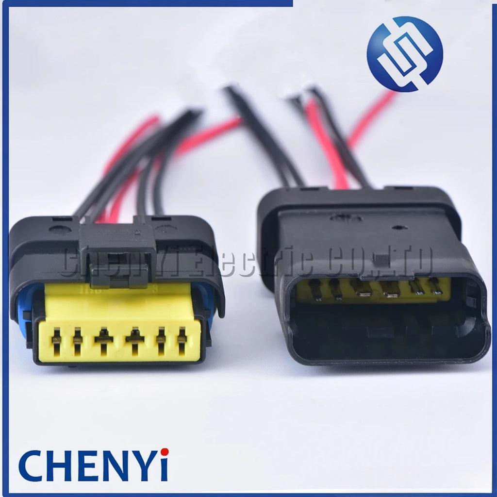6 Pin Throttle Valve Plug Accelerator pedal connector Waterproof Electrical Connector With Pigtail For Renault Peugeot Citroen