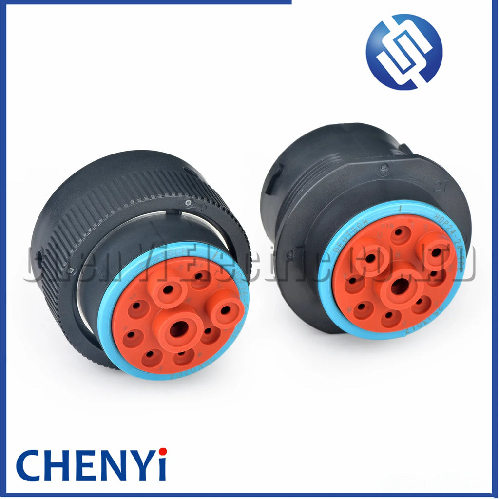 9 Pin HDP series automotive waterproof connector male or female plug HDP26-24-9SE HDP24-24-9PE With Pins For Deutsch
