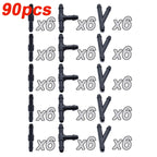 18/90PCS Windscreen Washer Joiner Pipe Connector T Piece Straight 3 Way Y Piece Air Fuel Water Petrol Wiper Washer Nozzle Hose