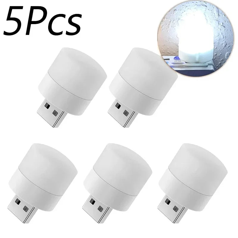 USB Night Light Portable LED Plug Lamp 1- 20pcs Warm White Eye Protection Reading LIght Lamp 5V 1W USB Plug Night Lights