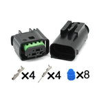 Suitable for BMW taillight 4-hole plug 1-967584-3 967640-1 automotive waterproof male and female connectors turn signals