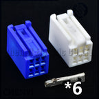 6 Pin Auto central control host connector bgm park assist CD player audio Plug 90980-12012 For Toyota Lexus Mitsubishi Mazda