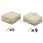 9-PIN Connector Unsealed 3mm Male Female Connectors Wiring Harness Cable Plug For Toyota 172506-1 172496-1 With Terminals