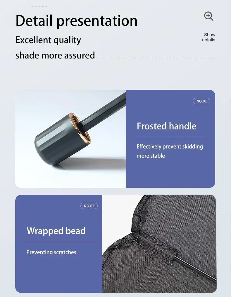 Car Sunshade Umbrella-style Front Glass Sunshade Sunscreen Heat Insulation Cloth Car Windshield Sunshade Umbrella Shade Amagi