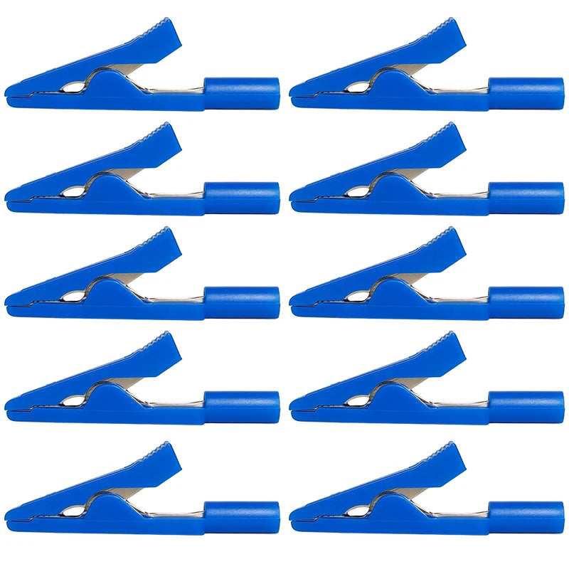 4/10/40PCS Mini Insulated Alligator Clips, Solderable Pure Copper Jaws,Fully Insulated Tips for Safe Electronics Testing and DIY