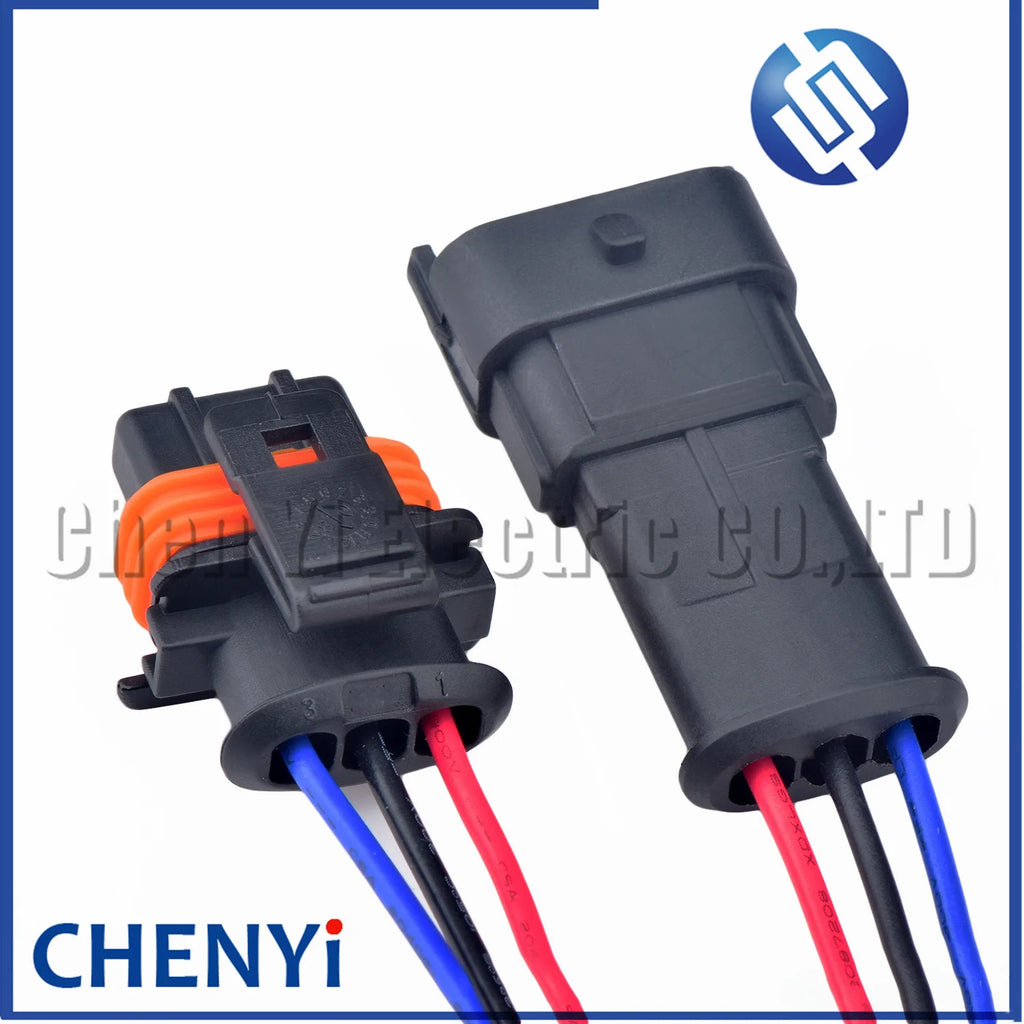 3 Pin Automotive Fuel Pressure Sensor connector Camshaft position sensor Wire harness plug 1928403110 1928404073 1928404227