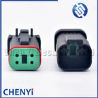 4 Pin Black DT series Connector Waterproof Plug Socket DT06-4S DT04-4P DT06-4S-E005 DT04-4P-E005 For Engineering Vehicle Deutsch