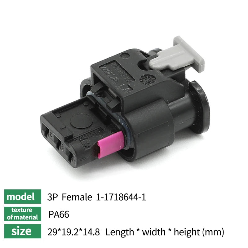 5/10/100 Sets 2P/3P/4P/5P/6P1-1718645-1 1-1670916-1TE type wiring harness connector reversing radar plug waterproof connector