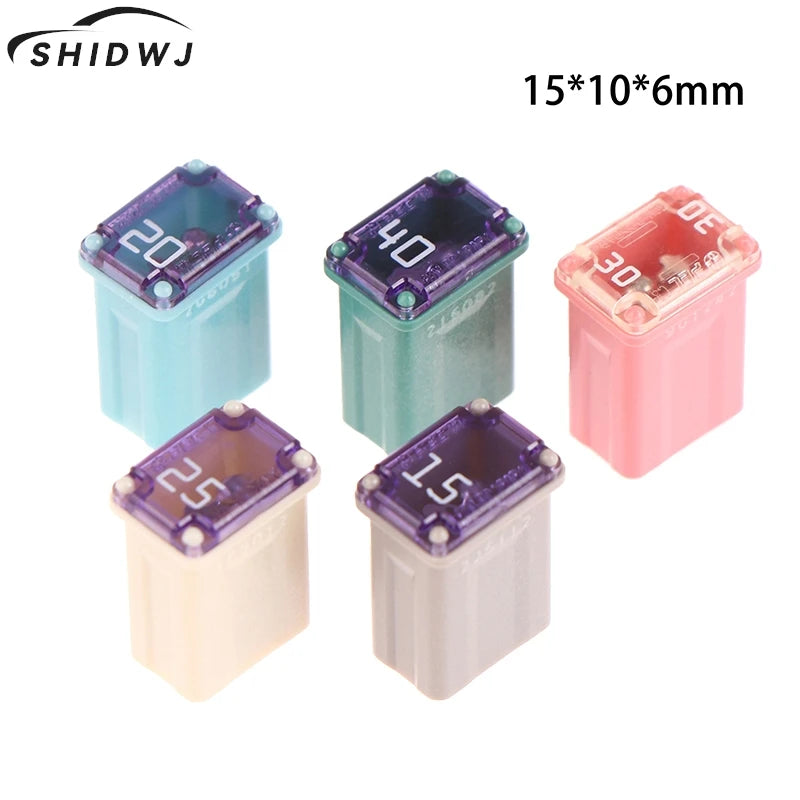 1Pcs Mini Square Fuse 15A 20A 25A 30A 40A PEC Automotive Car Fuse Tube Waterproof Fuse Box For Socket