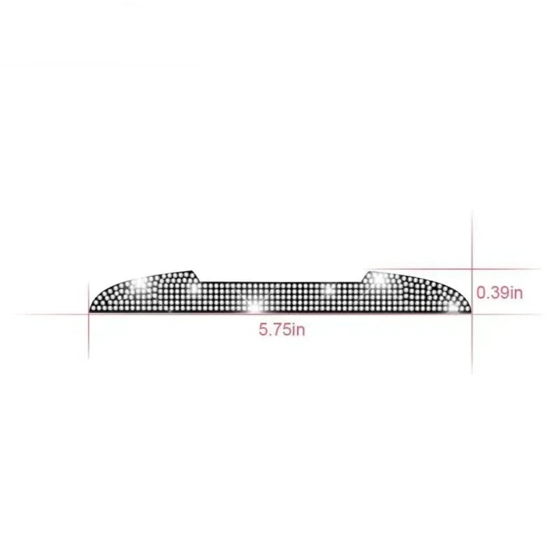Bling Diamond Car Anti-Collision Strip Rearview Mirror Door Handle Prevent Decoration Rhinestone Scratch Resistant Strip Amagi