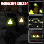Car Reflective Stickers Night Light Safety and Warning Triangle Reflector Rear Light Sign Strips Exterior Decoration Accessories
