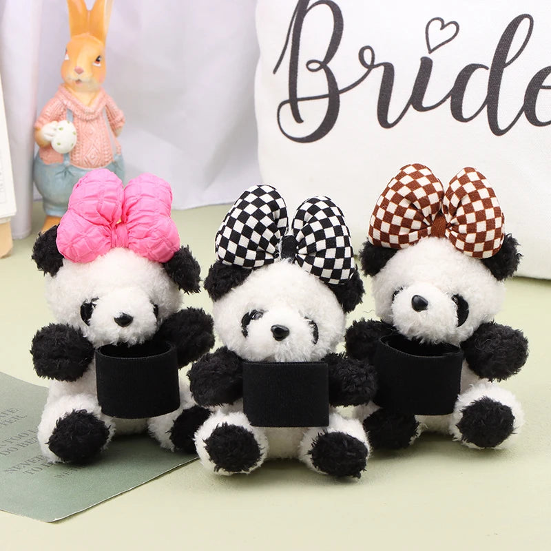 Plush Puppy Clutch Decoration Car Wiper Turn Signal Switch Decoration Cute Bowknot Dog Car Wiper Doll Interior Accessories