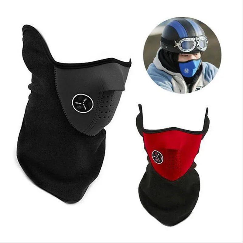 Winter Fleece Thermal Windproof Ski Mask Neck Guard Scarf for Cycling Running and Outdoor Activities Keep Warm and Comfortable