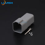 DT06-6S DT04-6P Deutsch waterproof connector car day running lights modified wiring harness plug LED spotlight harness