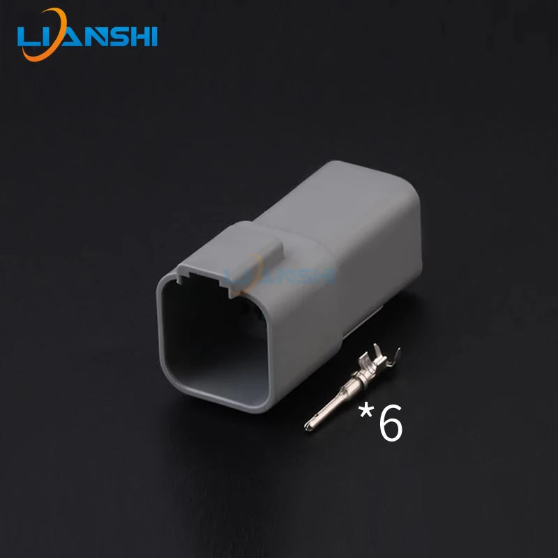 DT06-6S DT04-6P Deutsch waterproof connector car day running lights modified wiring harness plug LED spotlight harness