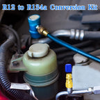 1 Pc R12 To R134a Conversion Kit  Air Conditioner Filling Valve Fittings Port Adapter Retrofit Quick Disconnect Couplers