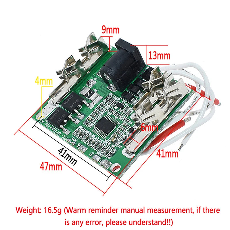 Li-Ion Lithium Battery Pack Protection Circuit Board BMS Module For Power Tools 5S 18V 21V 20A Battery Charging Protection Board
