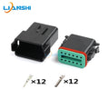 DT06-12SB/DT04-12PB Deutsch type waterproof connector 12p male and female plug harness connector with terminal