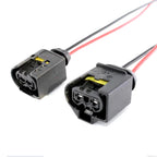 Suitable for AMK, Audi, BMW F02, Mercedes-Benz shock-absorbing air pump power plug with 15CM 1.5-square wire
