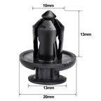 100Pcs Plastic Nylon Rivet Fastener Bumper Clip Retainer Screw Fender For Honda Car Front And Rear Bumper Fasteners